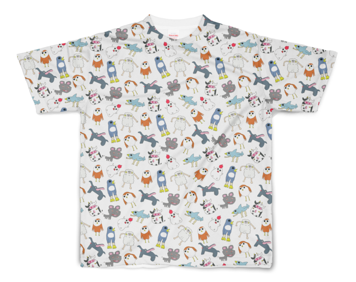 花咲みやび 「花咲の森」フルグラフィックTシャツ フルグラフィックTシャツ - S - 両面印刷の公式画像