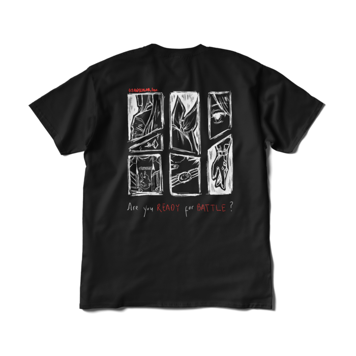 Etna Crimson "GEAR UP" Original T-Shirt Design B - Black XLの商品画像