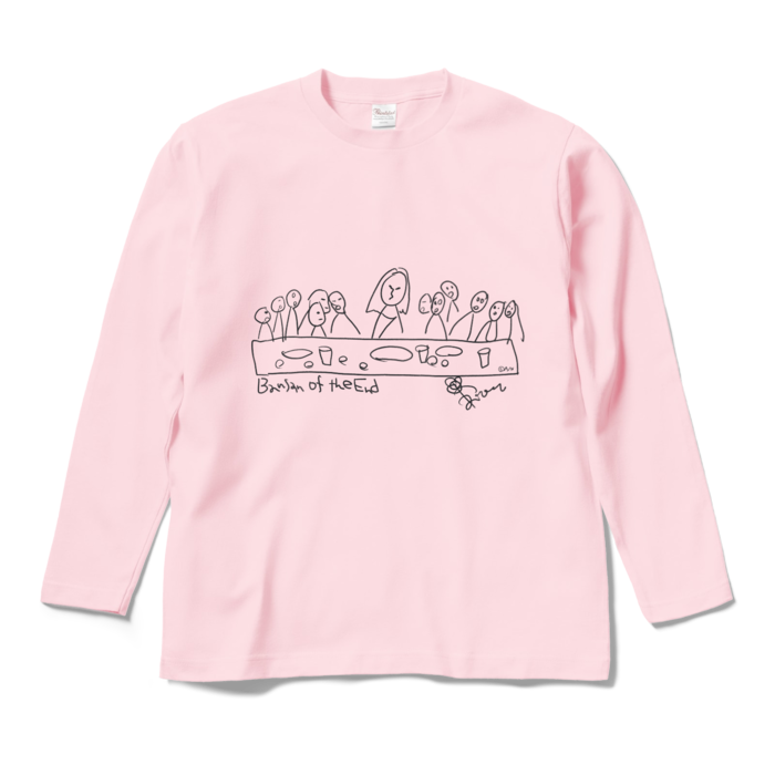 Bansan of the End ロングスリーブTシャツ ライトピンク - M