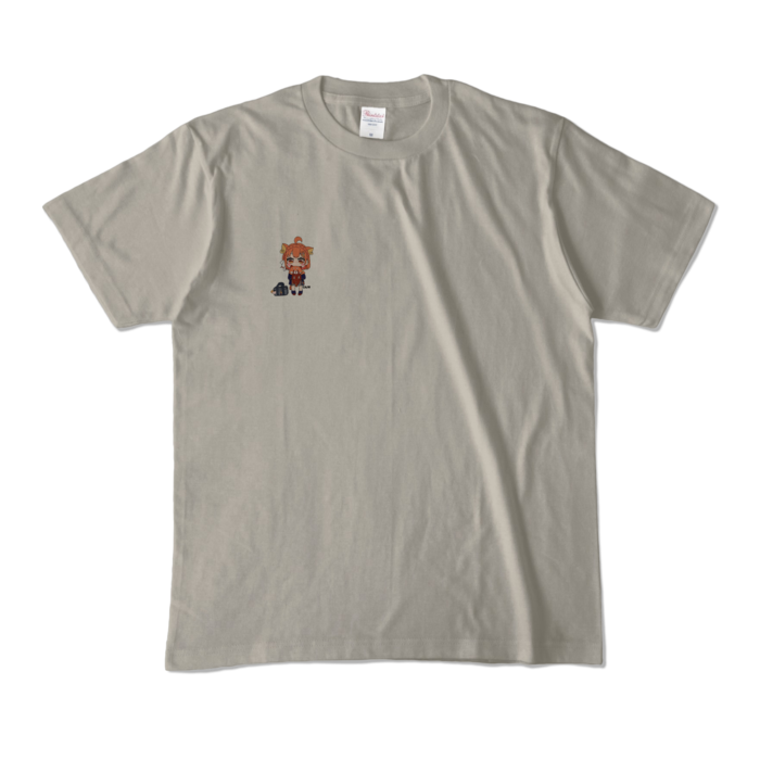 ぷTシャツA -シルバーグレー -M