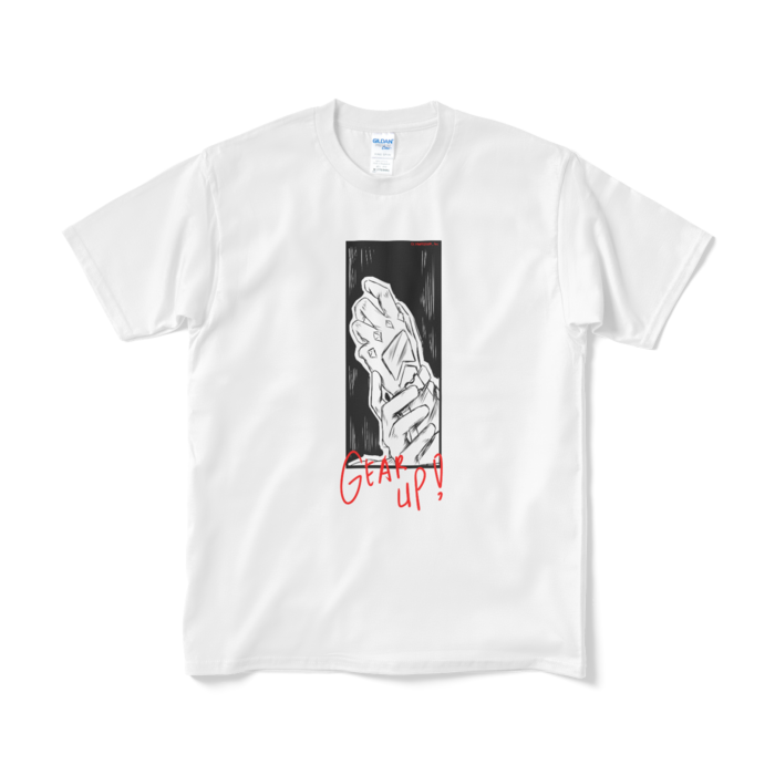 Etna Crimson "GEAR UP" Original T-Shirt Design A - White Mの公式画像
