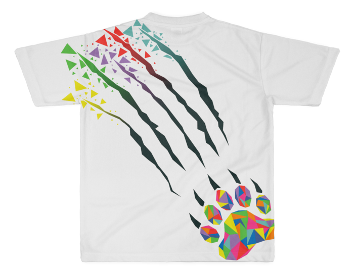 本間ひまわり フルグラフィックTシャツ フルグラフィックTシャツ 白 - XL - 両面印刷の商品画像