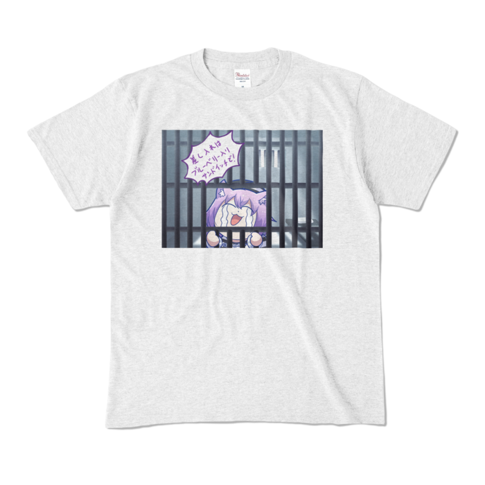 <新> 猫又おかゆ「有罪」Tシャツ カラーTシャツ - M - アッシュ (淡色)