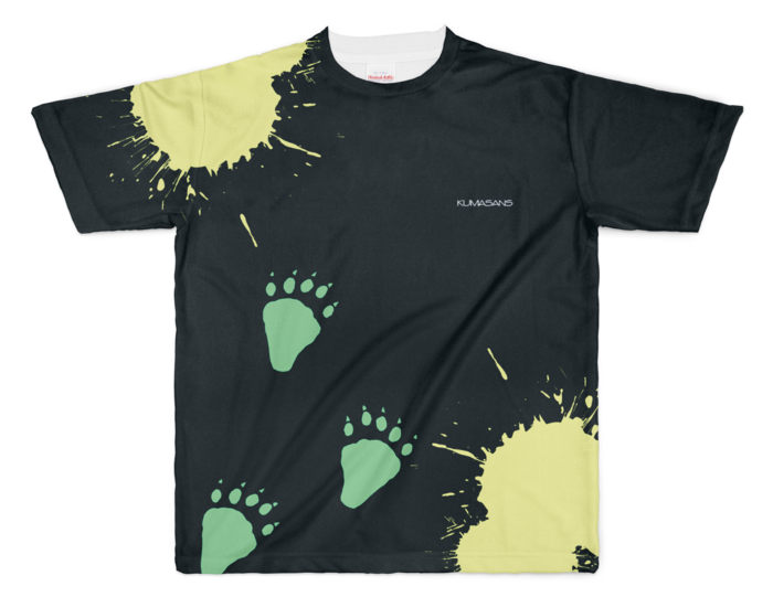 森中花咲 オリジナルフルグラフィックTシャツ フルグラフィックTシャツ - XL -(黒)の公式画像