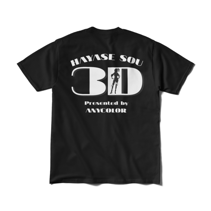 早瀬走 3Dお披露目Tシャツ Tシャツ - M - ブラックの商品画像