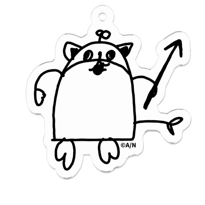 七次元生徒会!樋口楓作まめねこアクリルキーホルダー