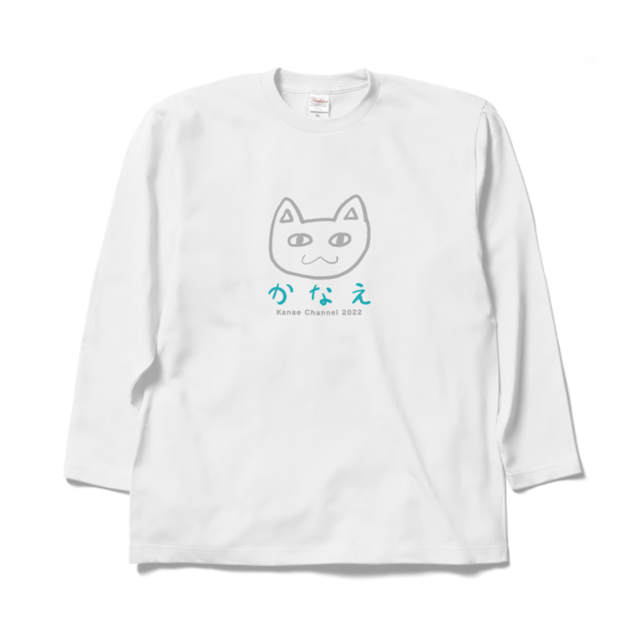 叶 オリジナルロングスリーブTシャツ ホワイト_XL