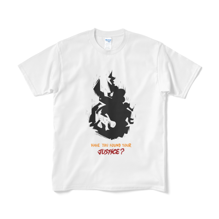 Etna Crimson "Have You Found Your JUSTICE? " Original T-Shirt Design A - White Mの公式画像
