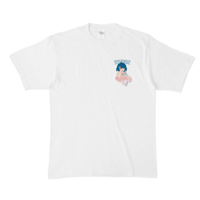 天宮こころ の胸ぷりTシャツ- XL - ピンク-ボブの公式画像