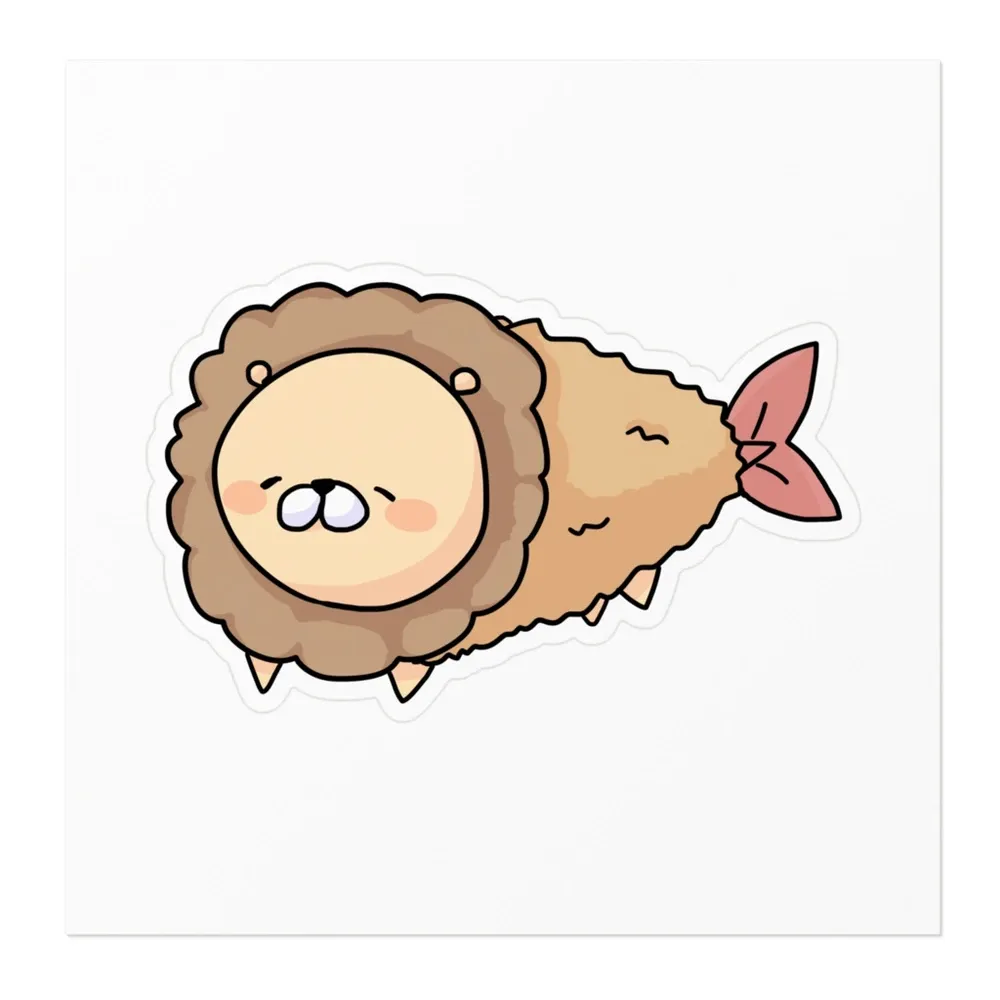 えびふらいおんステッカー　夏色まつり