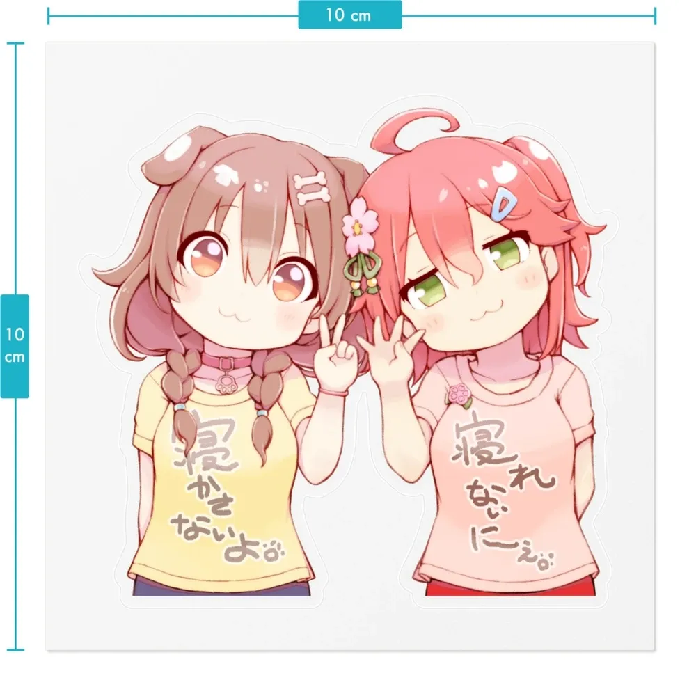 みっころね24　さくらみこ・戌神ころね　ステッカー１