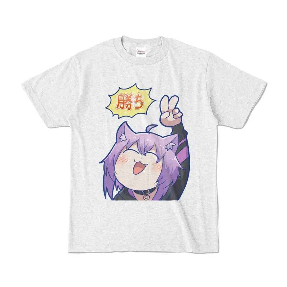 ＜新＞　猫又おかゆ「勝ち」Tシャツ