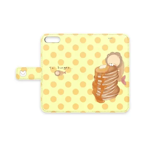 えびふらいおん手帳型ケース（iPhone）