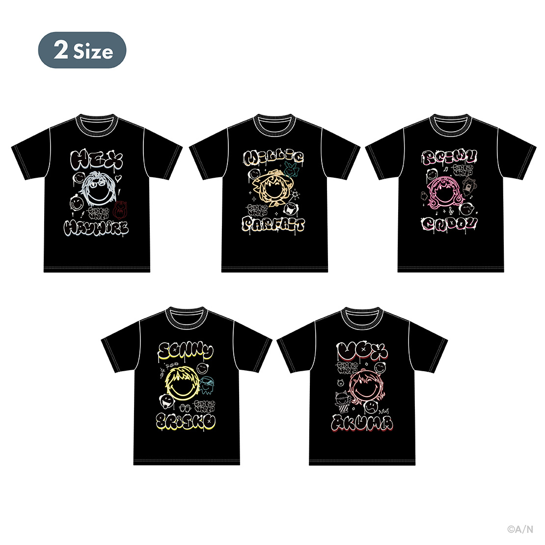 【NIJISANJI EN×SmileyWorld】Tシャツ ミリー・パフェの商品画像
