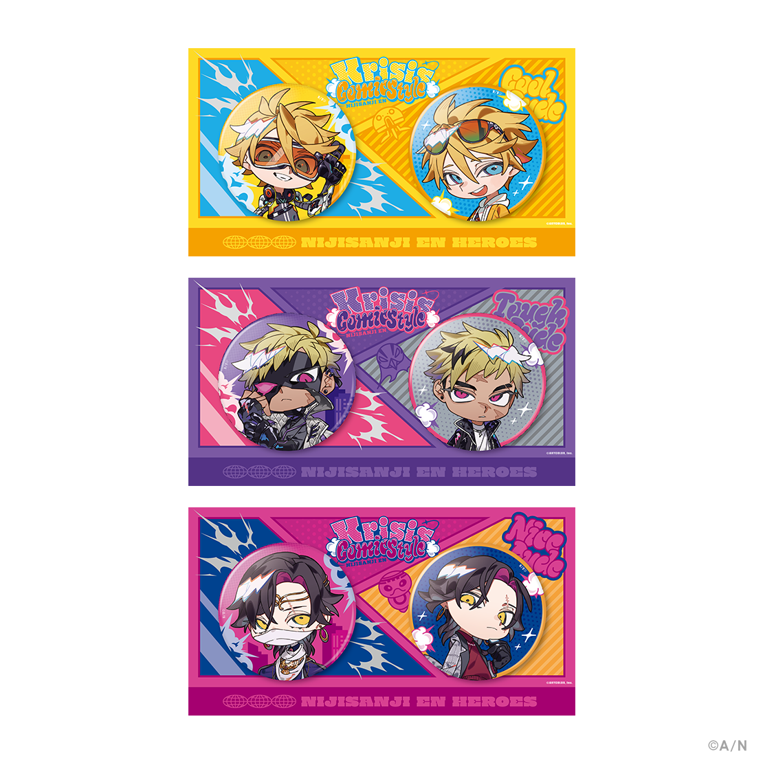 【Krisis Comic Style】缶バッジセット ヴェザリウス バンデージの公式画像
