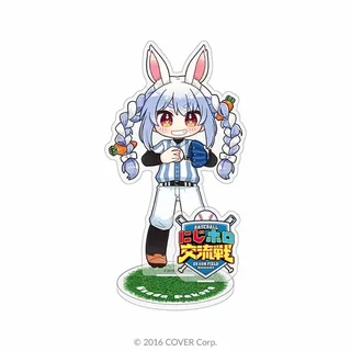 「【兎立ぺこーら学園】アクリルスタンド」の商品画像（にじホロ交流戦 OFFICIAL GOODS STORE、メンバーごとのデザインの一例）