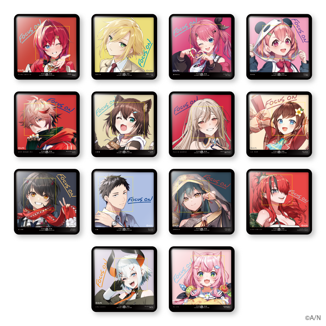 【FOCUS ON】ランダムスクエア缶バッジ vol.2の公式画像
