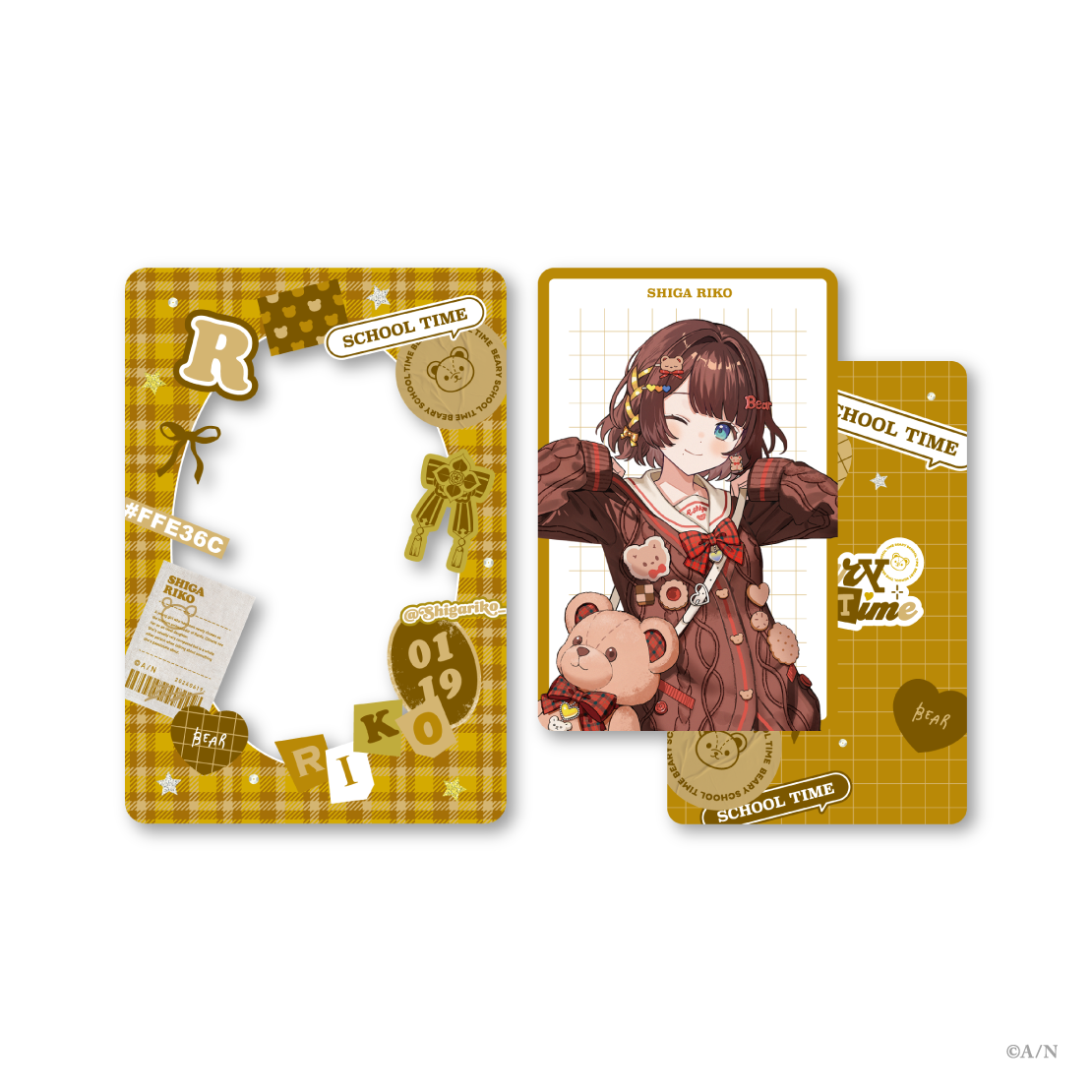 【Beary School Time】フォト風カード&硬質カードケースの商品画像