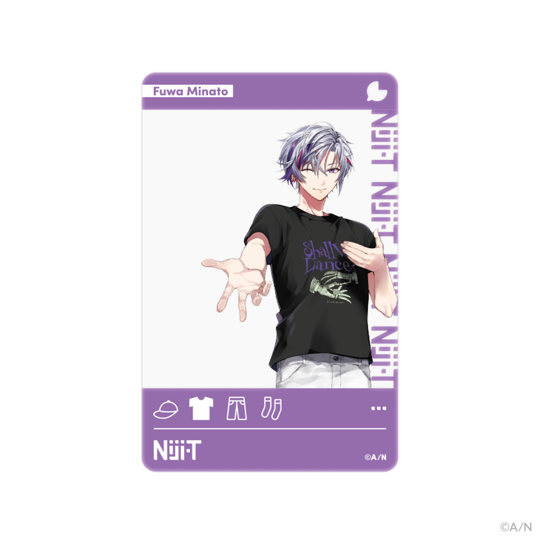 にじさんじライバーモデルTシャツ【第8弾】 不破湊の商品画像