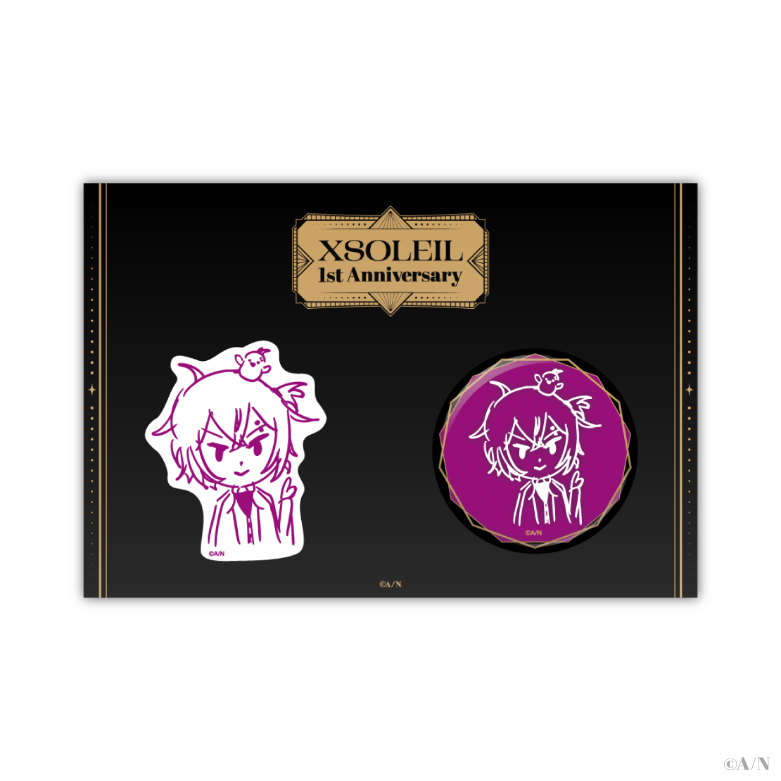 【XSOLEIL 1st Anniversary】缶バッジ&ステッカーセットの商品画像