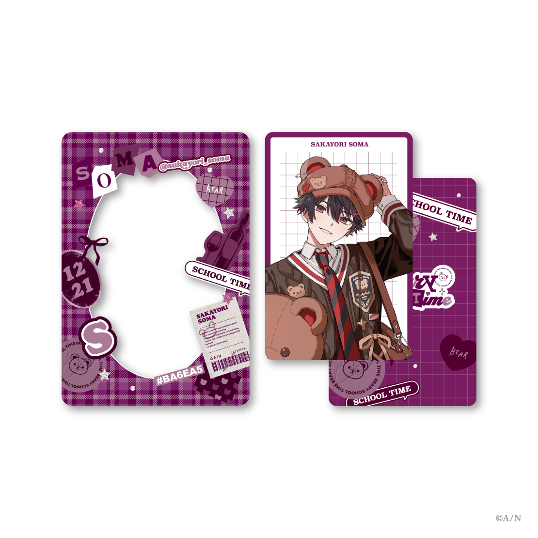 【Beary School Time】フォト風カード&硬質カードケースの商品画像