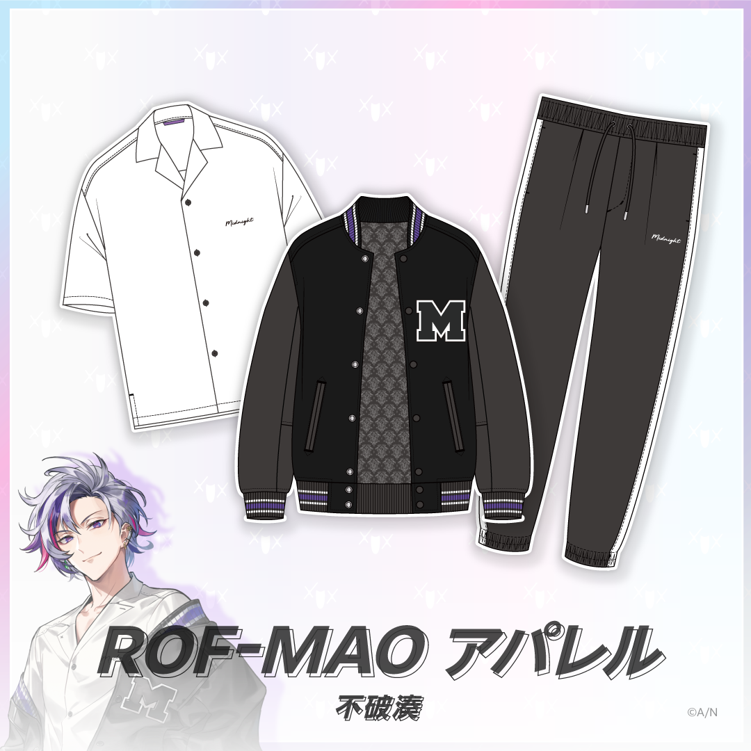 【ROF-MAOアパレル】不破湊 サイドライン入りジャージパンツ Lの公式画像