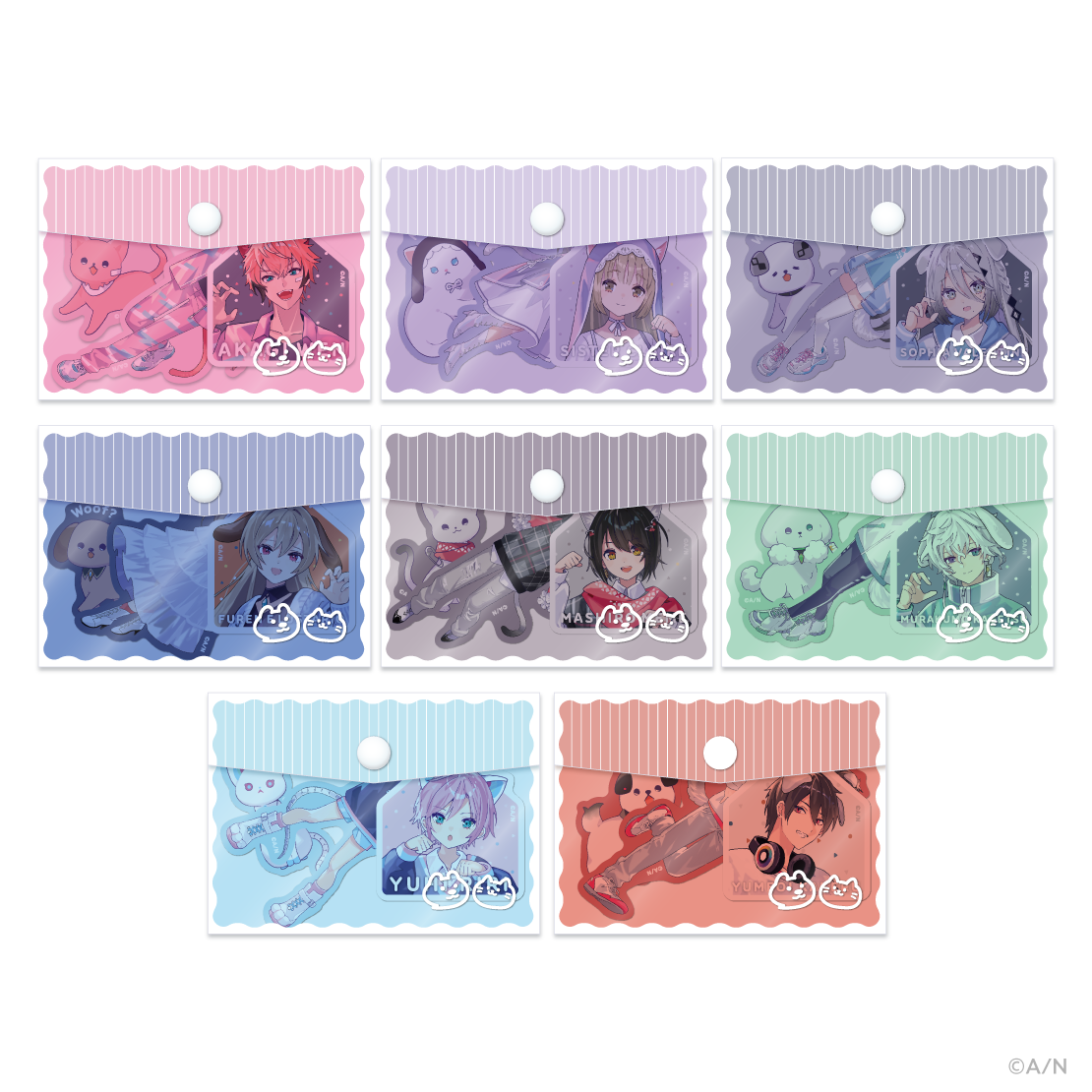 【にじさんじ わんにゃんdays】ステッカー＆ミニケースセット ソフィア・ヴァレンタインの公式画像