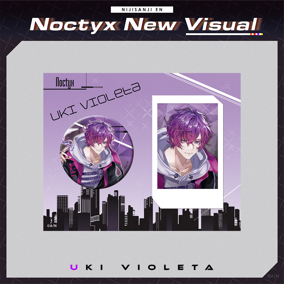 【Noctyx New Visual】缶バッジ&チェキ風カードセットの商品画像