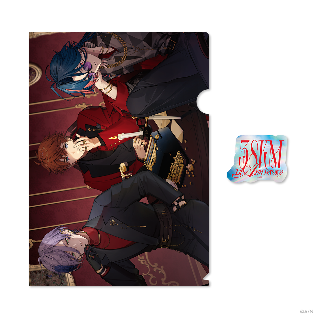 【3SKM 1st Anniversary】A4クリアファイル&ステッカーセットの商品画像