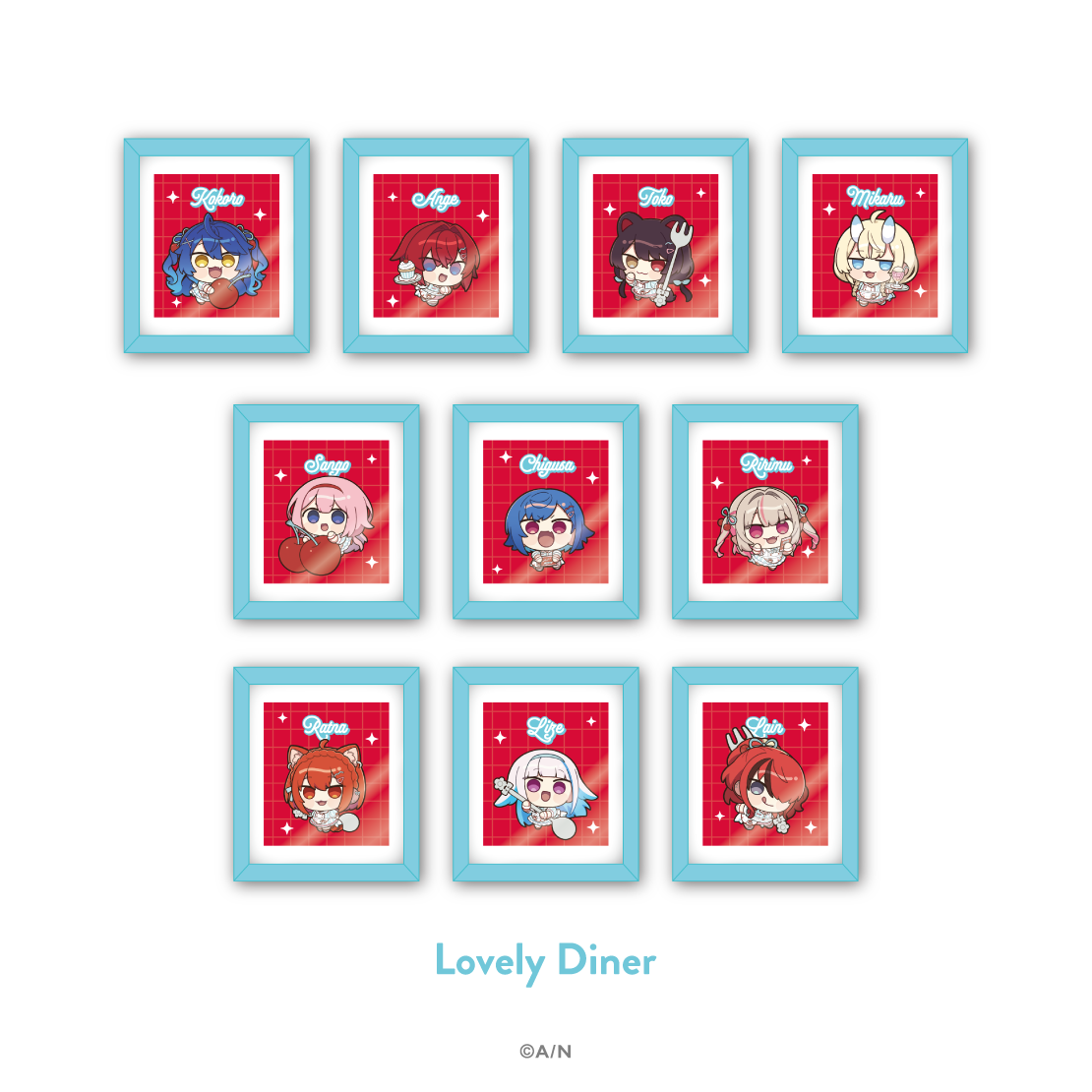 【にじさんじ 8th with cake！】ランダムフレームマグネット Lovely Dinerの公式画像