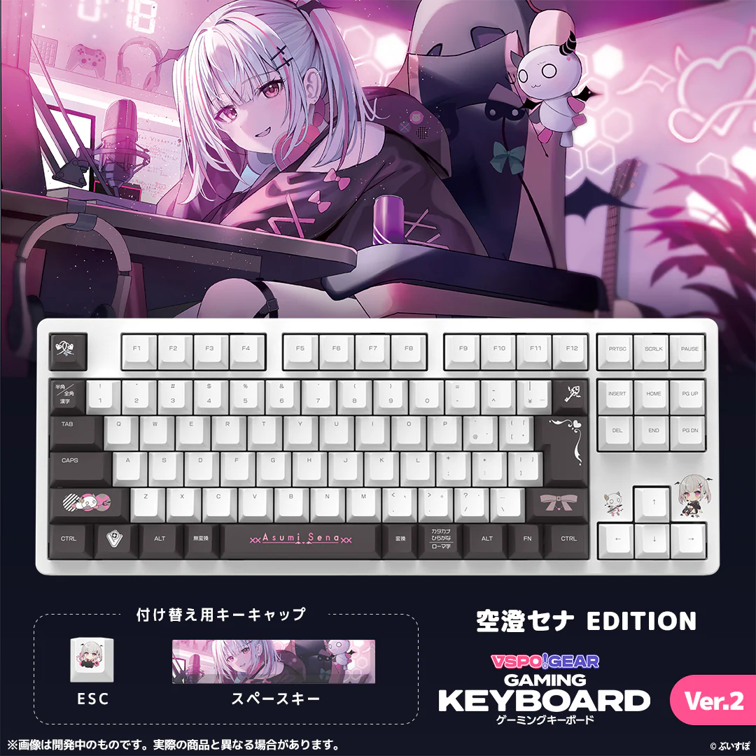 VSPO! GEAR ゲーミングキーボード Ver.2 VSPO! GEAR ゲーミングキーボード Ver.2 空澄セナの公式画像