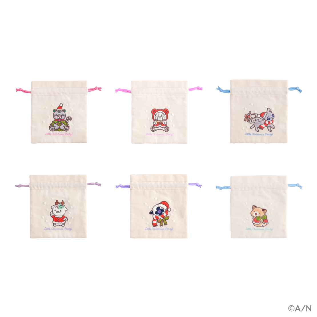 【りとるくりすますぱーてぃー！】刺繍巾着【にじりとる】 【りとるくりすますぱーてぃー！】刺繍巾着 石神のぞみ【にじりとる】の公式画像