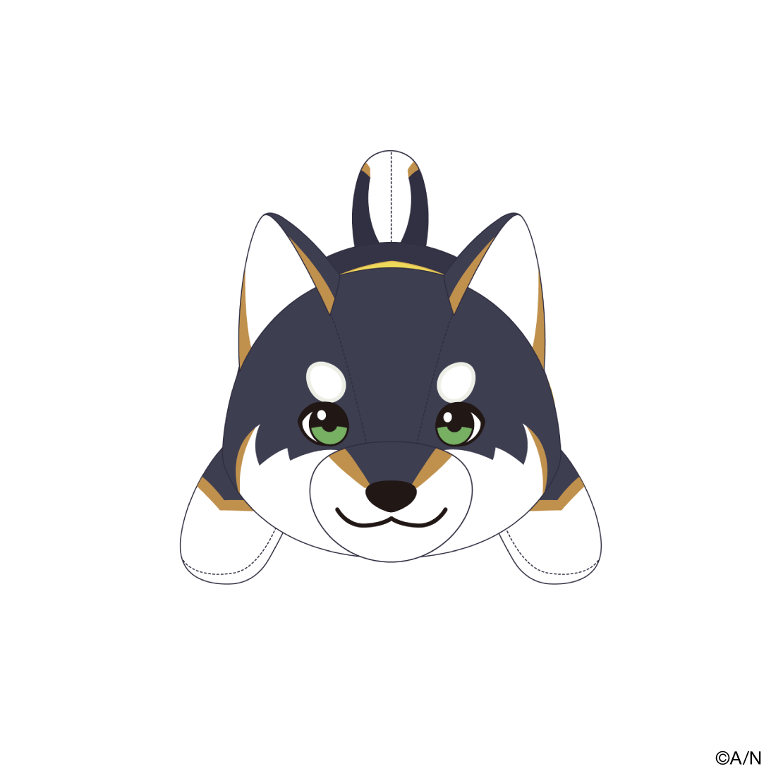 【黒夢町より、残暑お見舞い申し上げます】ぬいぐるみクッション 黒井しばの公式画像