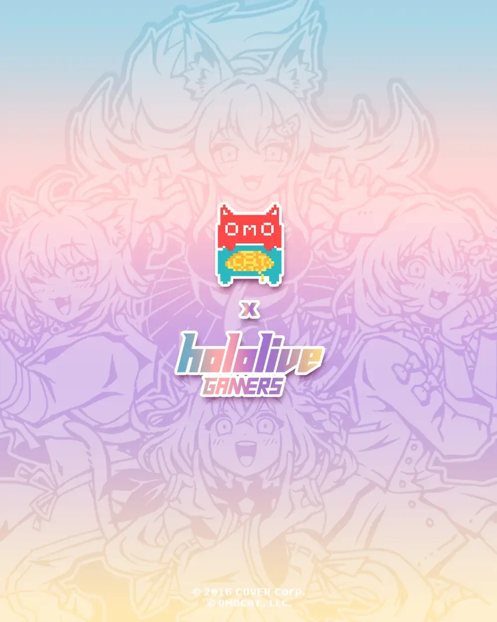 「ホロライブゲーマーズ×OMOCAT」コラボの告知画像