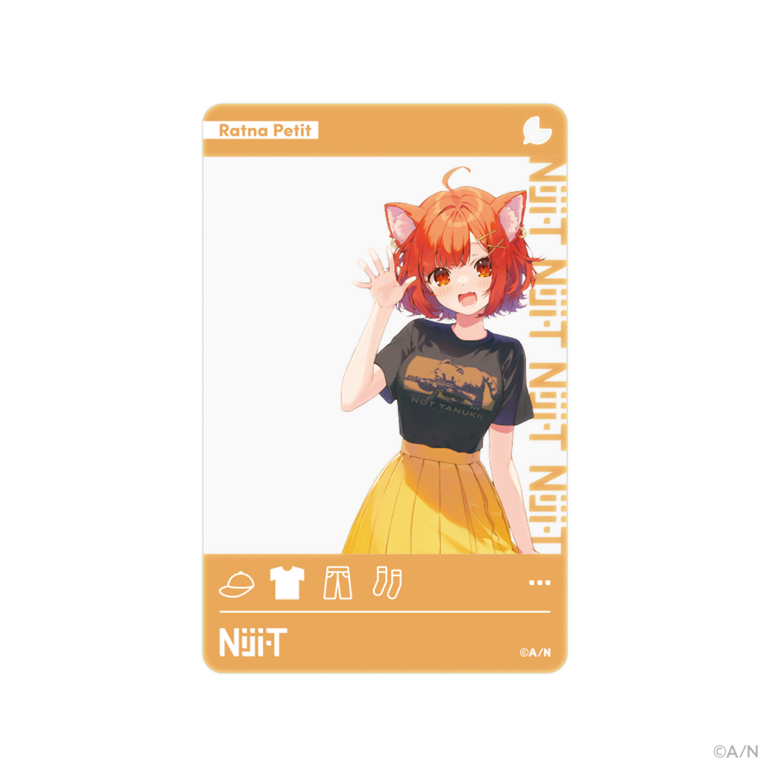 にじさんじライバーモデルTシャツ【第8弾】 ラトナ・プティの商品画像