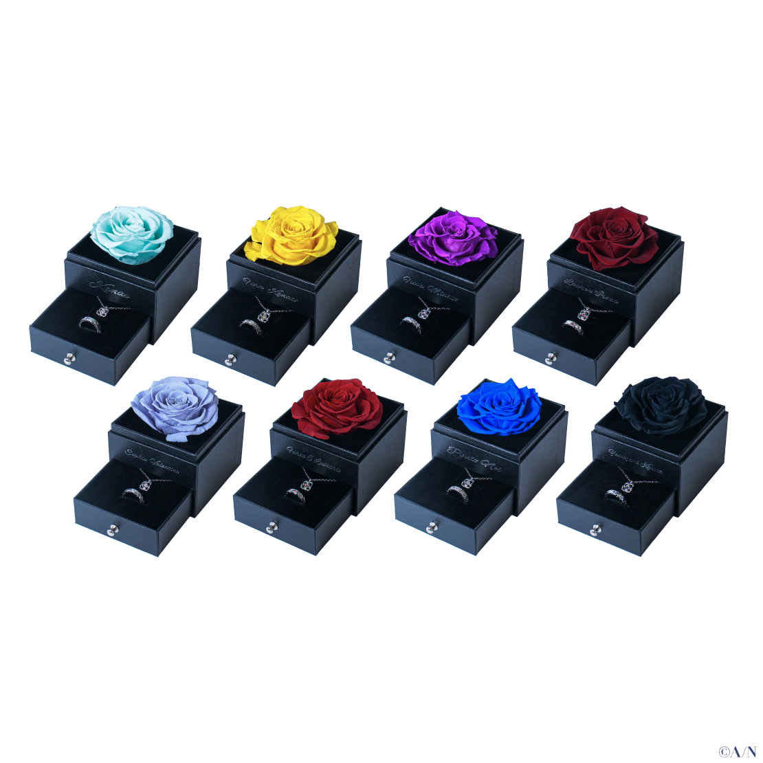 【2024年7月お届け分】【ジューンブライド2024 ～Rose Ribbon Knot ～】ローズボックス入りリング＆ネックレスセット 【ジューンブライド2024 ～Rose Ribbon Knot ～】ローズボックス入りリング＆ネックレスセット 山神カルタの公式画像