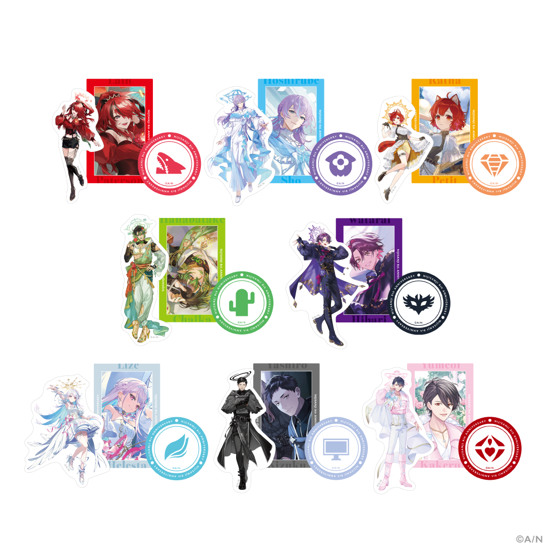 【にじさんじ 8th Anniversary】ステッカーセット 蝸堂みかるの公式画像