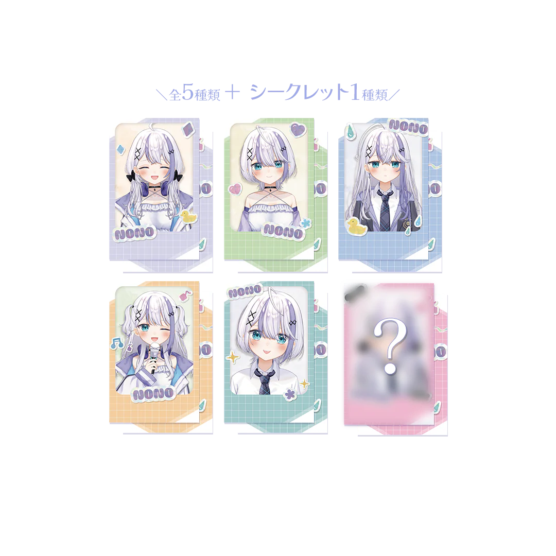 音ノ乃のの 誕生日記念 ランダムチェキ風カード 全6種 2025