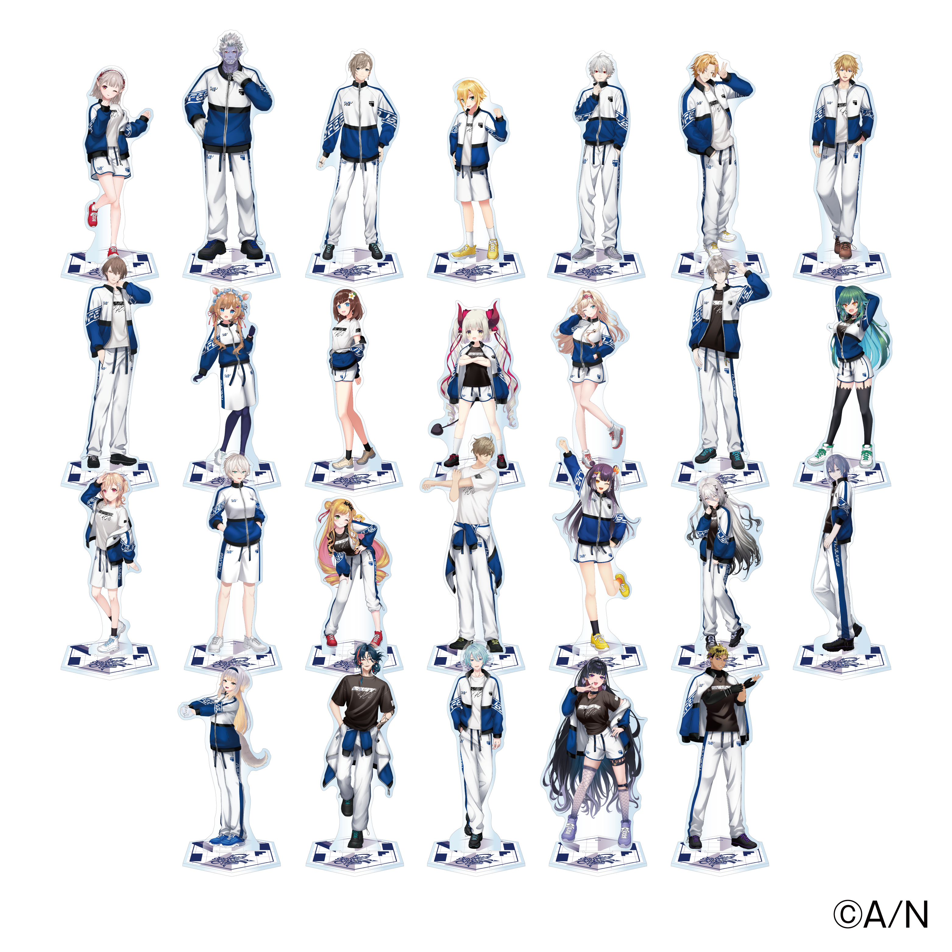 【にじフェス2026】クラスジャージアクリルスタンド インディゴ 小柳ロウ