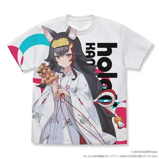 ホロライブ神田祭 フルグラフィックTシャツ 大神ミオ 巫女衣装ver. ／XLの商品画像