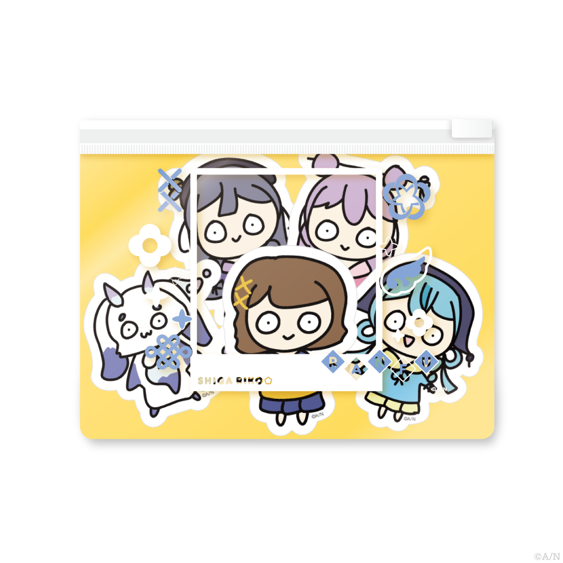 【いずれ菖蒲か杜若 Half Anniversary】クリアポーチ&ステッカーセット 司賀りこの公式画像