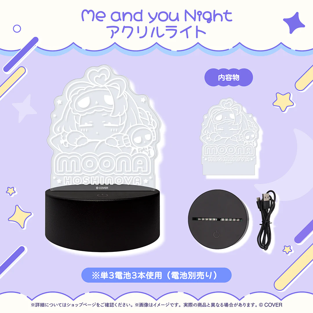 ムーナ・ホシノヴァ 活動6周年記念 Me and you Night アクリルライトの公式画像
