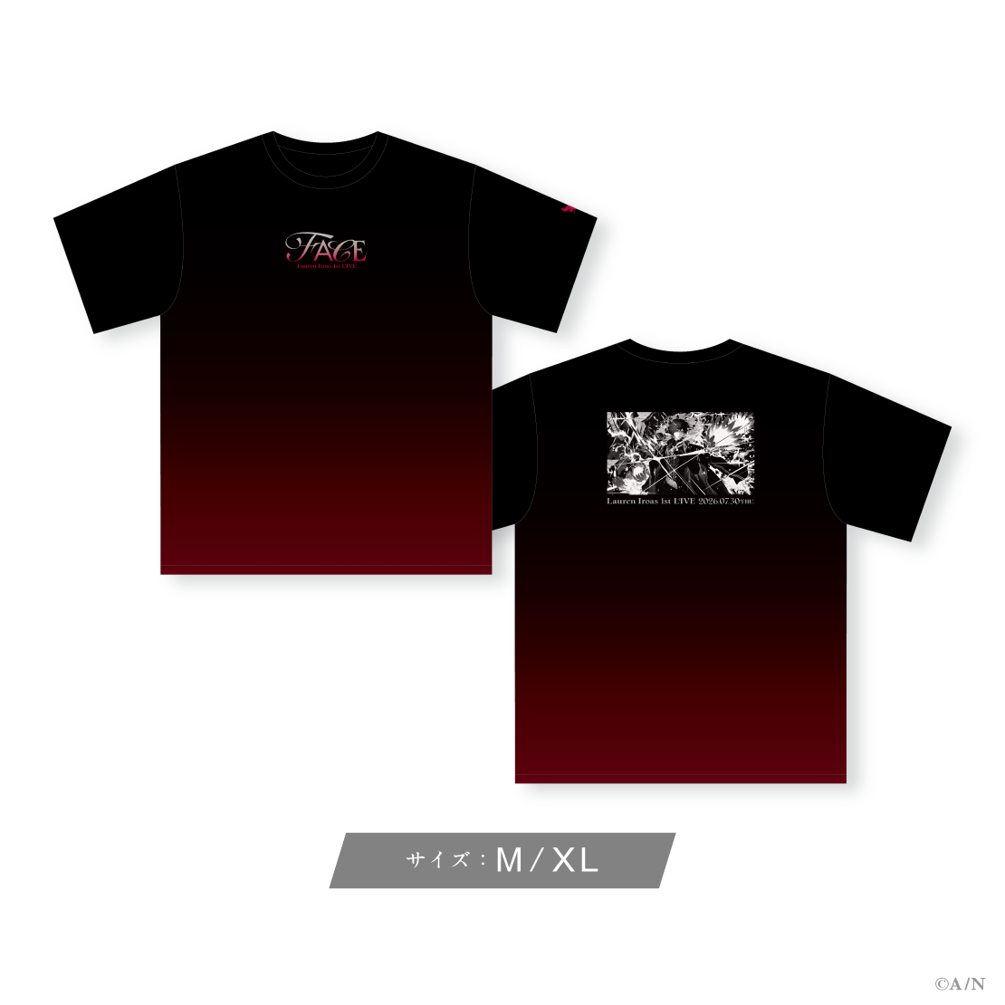 【ローレン 1st LIVE】Tシャツ【ローレン・イロアス 1st LIVE “FACE”】 【ローレン 1st LIVE】Tシャツ M 【ローレン・イロアス 1st LIVE “FACE”】