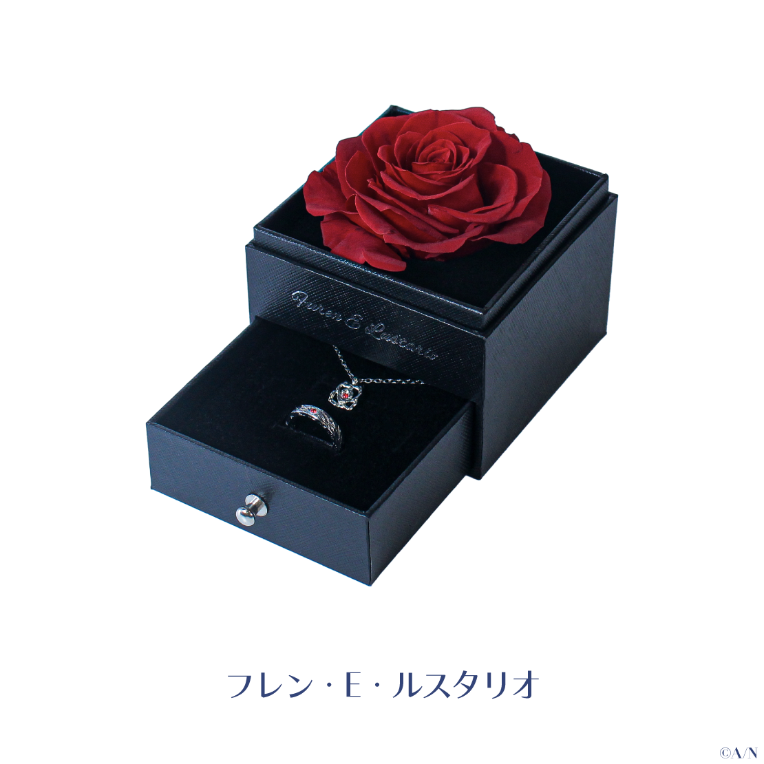 【2024年6月お届け分】【ジューンブライド2024 ~Rose Ribbon Knot ~】ローズボックス入りリング&ネックレスセット