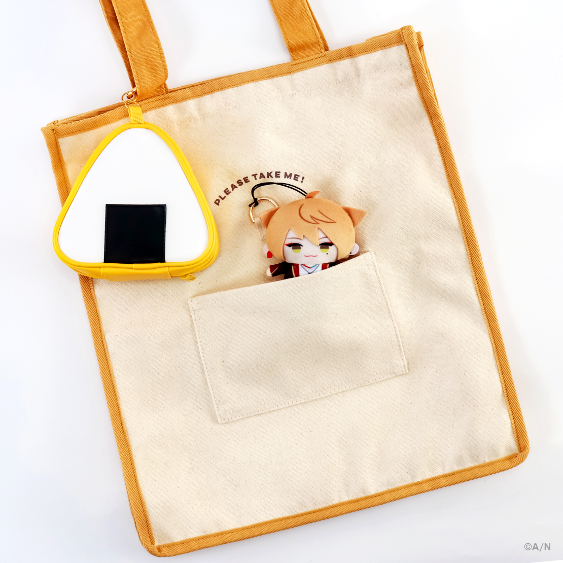 【伏見ガク ソロイベント】おにぎりポーチ付きトートバッグの商品画像