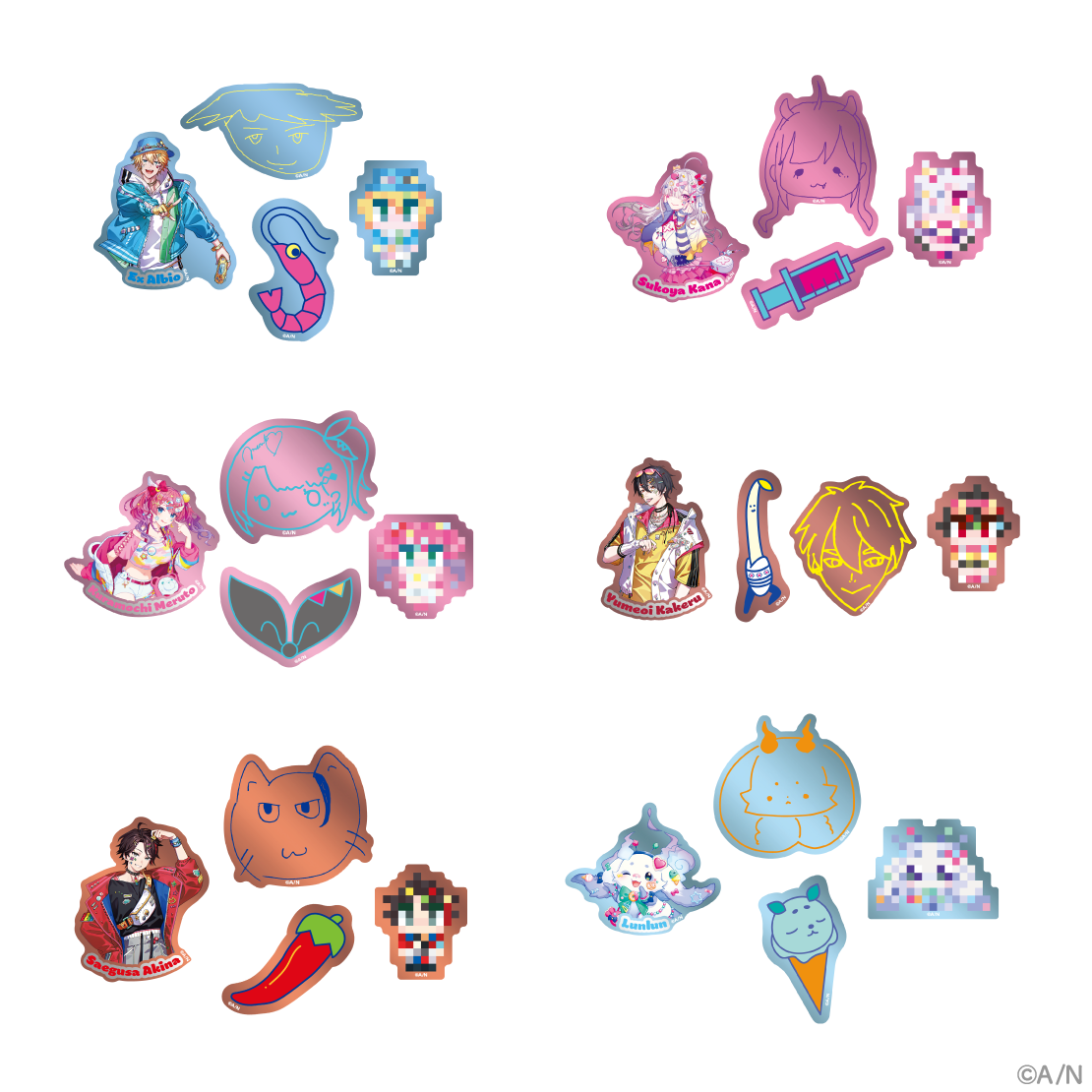 【にじさんじデコラモード PART2】ステッカーセット ルンルンの公式画像
