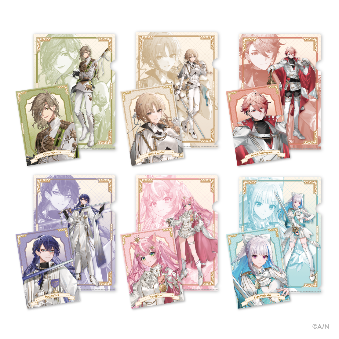 【NIJISANJI Knight】クリアファイル＆ミニポスター ヤン ナリの公式画像