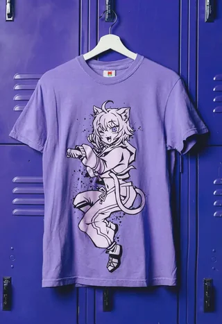 ホロライブゲーマーズ×OMOCATの商品画像(猫又おかゆのTシャツ)