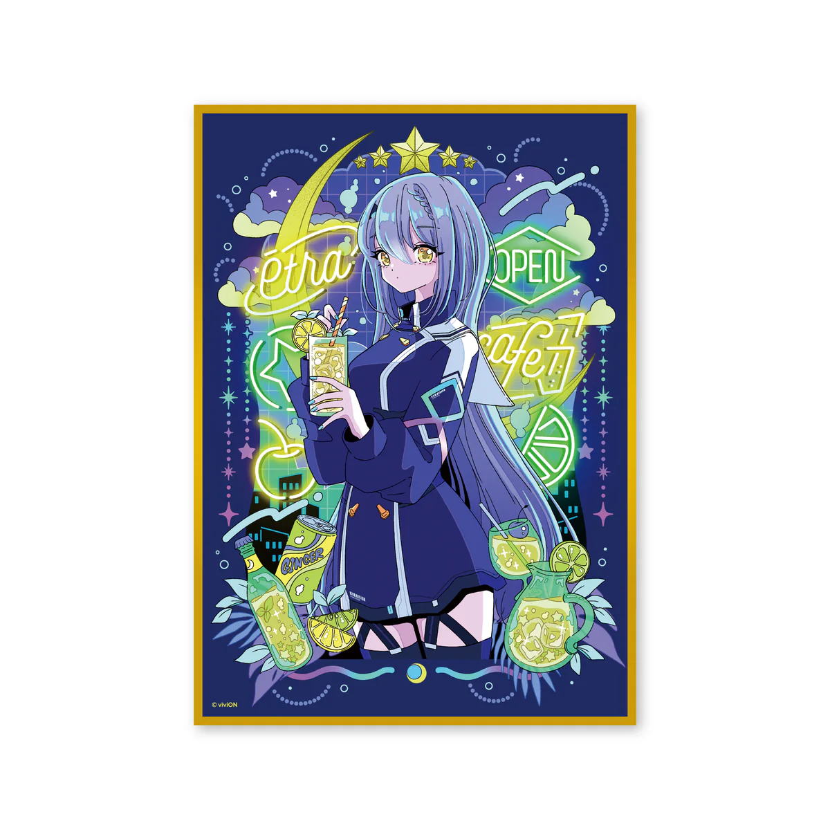 あおぎり高校 公式美術部 A5色紙 エトラ