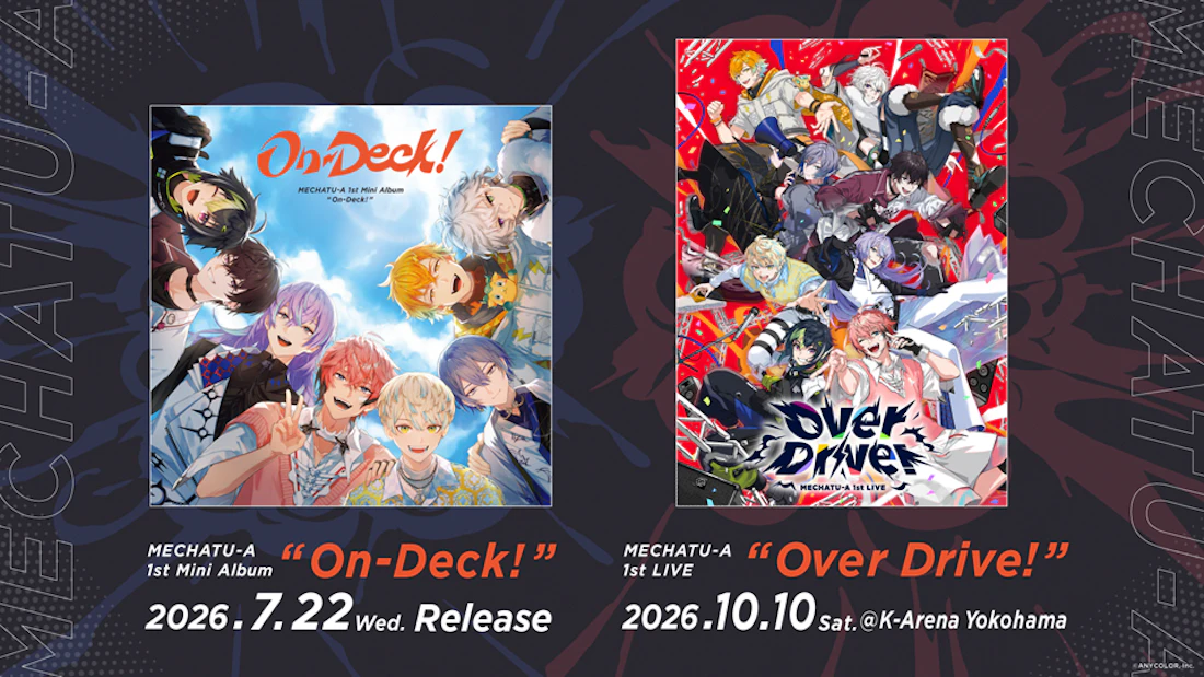 MECHATU-A 1st Mini Album「On-Deck!」2026年7月22日(水)発売！さらに、2026年10月にはKアリーナ横浜でのライブ開催も！